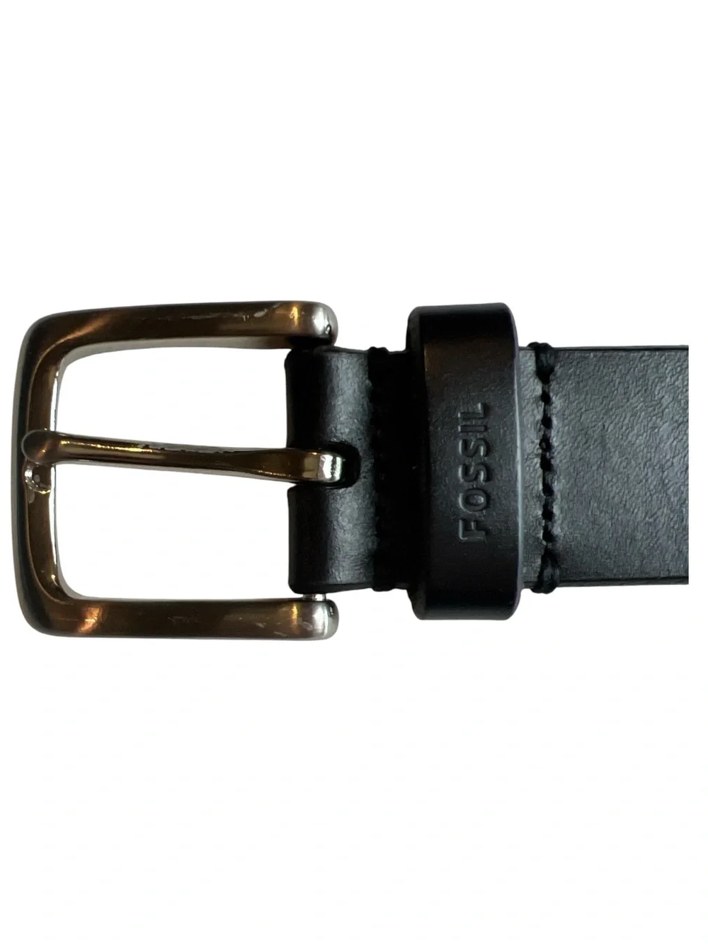 Fossil Joe Black Leather Belt